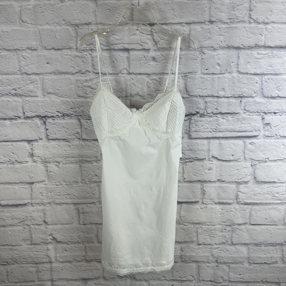 L.A. Hearts NWT Y2K Coquette  Soft Girl Mini White Lace Slip Dress Size XS